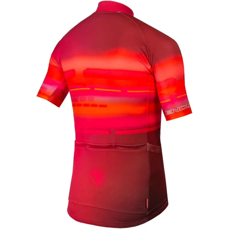 Endura Virtual Texture S/S Jersey LTD Red-1